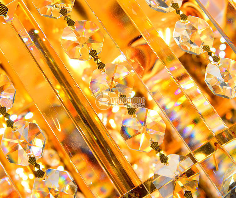 Đèn ốp trần pha lê họa tiết tinh xảo CM251-13